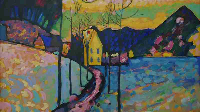 Wassily Kandinsky Winter Landscape Hermitage Museum, tags: h'art - CC BY-SA